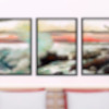 Thumbnail Beach Sunset Watercolor 3 Piece Wall Art