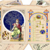 Thumbnail Libra Zodiac Junk Journal Pages Medieval Celestial Paper