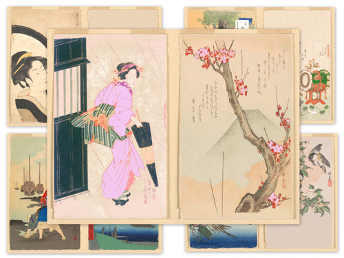 Product picture Vintage Life in Japan - Junk Journal Pages Set #2